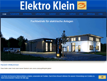 Tablet Screenshot of elektro-klein.com